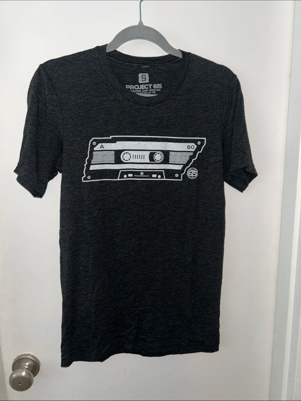 Project 615 Men’s Charcoal Tennessee Cassette Graphic Short Sleeve Tee